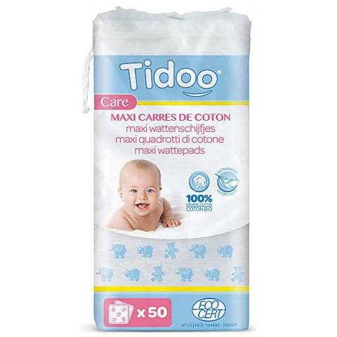 Maxi-Carrs de coton ultra doux Tidoo Care