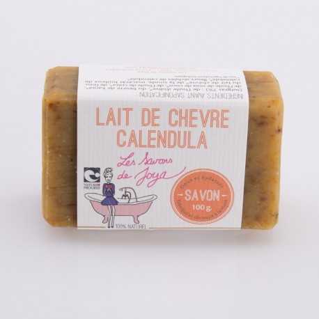 Savon saponifi  froid Joya - Lait de chvre, calendula 